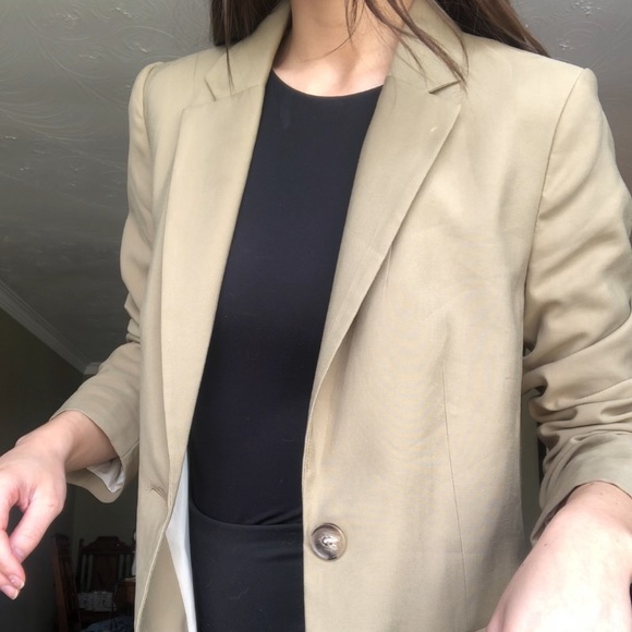 Taupe / olive blazer - Picture 3 of 5